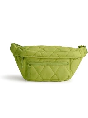 Vera Bradley Quilted Lime Green Crossbody Waist Bag